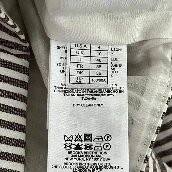 Brooks Brothers Striped Pencil Skirt - Picture 10 of 11